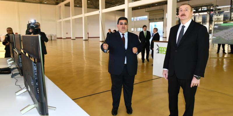 Ağstafa Aqrar Sənaye Kompleksinin açılışı olub Prezident İlham Əliyev açılışda iştirak edib 