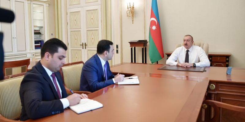 President Ilham Aliyev received Nahid Baghirov on his appointment as head of Ismayilli District Executive Authority and Mirhasan Seyidov on his appointment as head of Neftchala District Executive Authority