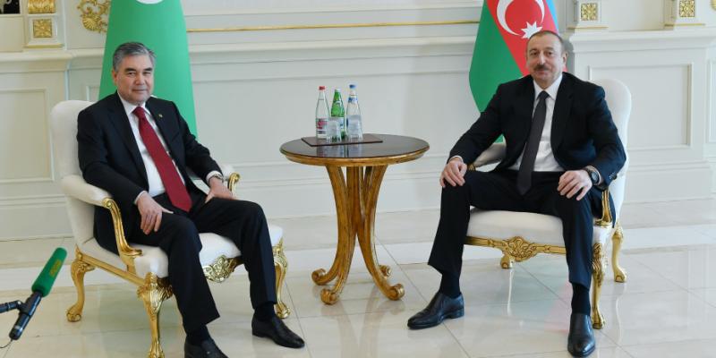 President Ilham Aliyev and President Gurbanguly Berdimuhamedov held one-on-one meeting 