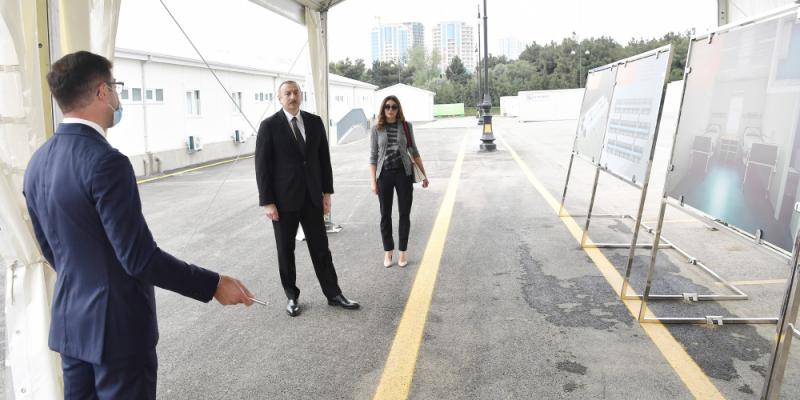First modular hospital complex inaugurated in Baku  President Ilham Aliyev and first lady Mehriban Aliyeva attended the opening ceremony