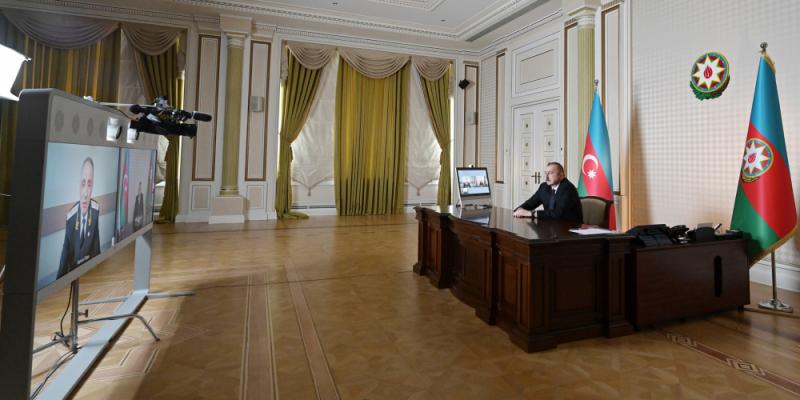 Президент Азербайджана Ильхам Алиев принял в видеоформате генерального прокурора Кямрана Алиева