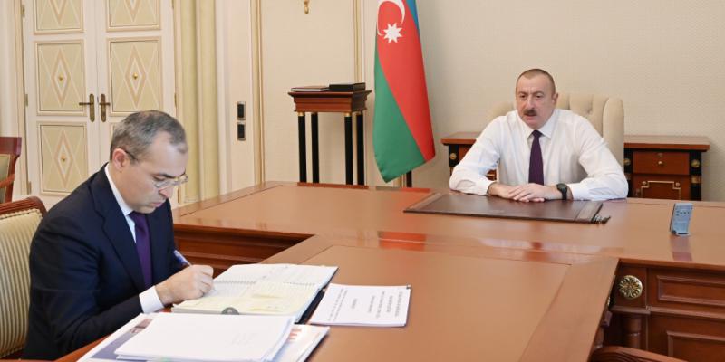 President Ilham Aliyev received minister of economy