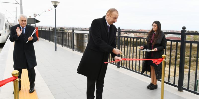 Состоялось открытие после реконструкции части Пиршаги-Горадиль-Новханы-Сумгайыт Абшеронской кольцевой железной дороги