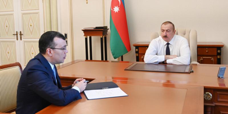 President Ilham Aliyev received Minister of Labor and Social Protection of Population Sahil Babayev