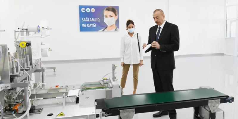 В Сумгайыте состоялось открытие фабрики медицинских масок и предприятия по производству защитных комбинезонов ООО Gilan Tekstil Park