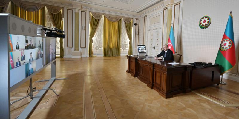 Initiated by CISCO, videoconference between President Ilham Aliyev and company’s management held
