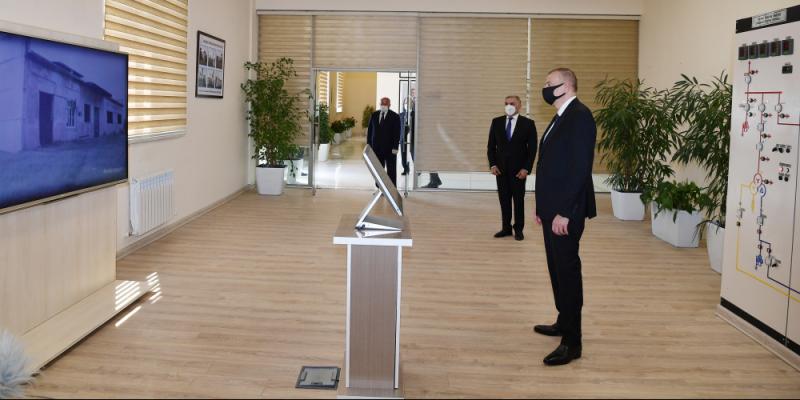 Президент Ильхам Алиев принял участие в церемонии сдачи в эксплуатацию реконструированной электроподстанции «Агджабеди-2»