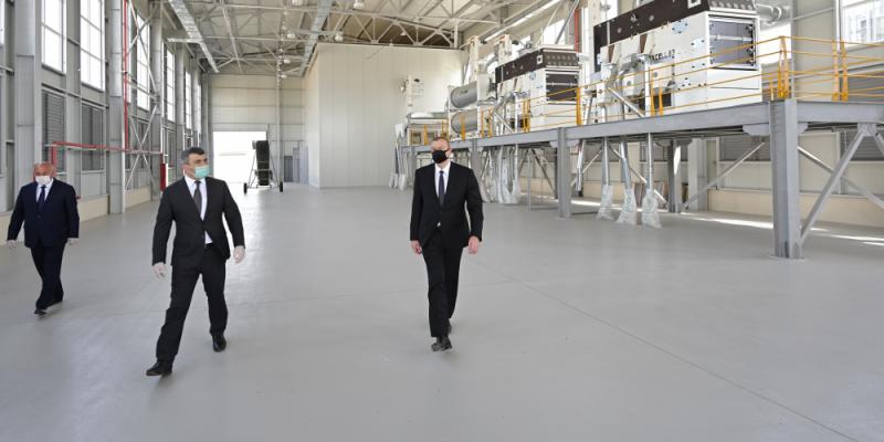 President Ilham Aliyev inaugurated grain processing plant in Aghjabadi