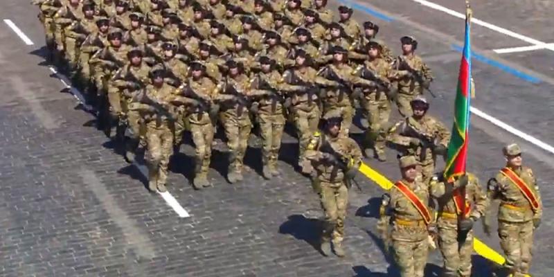 Военнослужащие Вооруженных сил Азербайджана приняли участие в параде в Москве