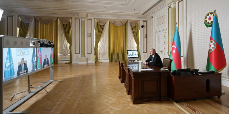 Videoconference held between President Ilham Aliyev and Secretary-General of World Tourism Organization 