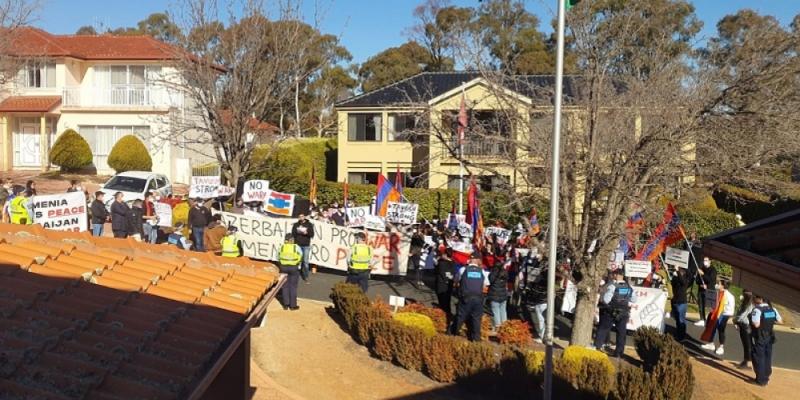Австралийская полиция предотвратила очередную провокацию армян против посольства Азербайджана