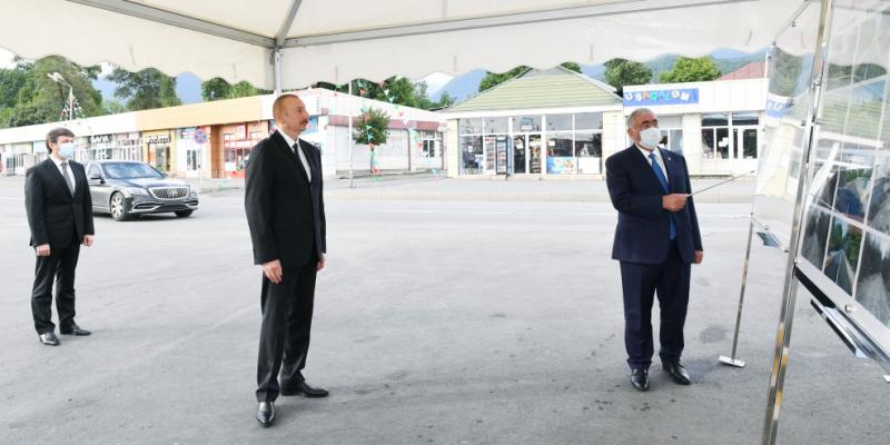 President Ilham Aliyev attended opening of newly renovated Amirvan-Vandam highway