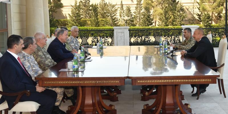 President Ilham Aliyev received delegation led by Turkish Minister of National Defense