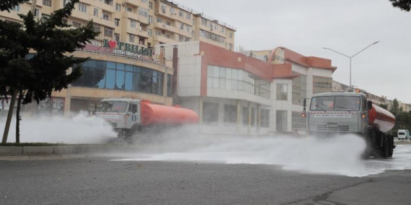 29 августа в Баку была продезинфицирована 551 улица
