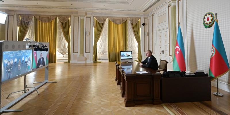 President Ilham Aliyev inaugurated in a video format another modular hospital for treatment of coronavirus patients 