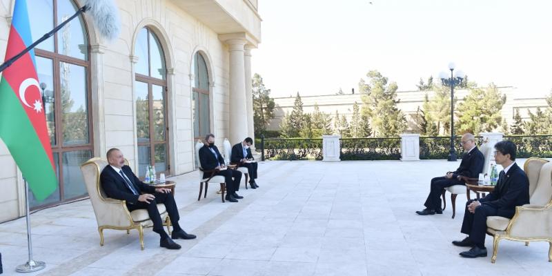 Президент Ильхам Алиев принял верительные грамоты новоназначенного посла Японии в Азербайджане