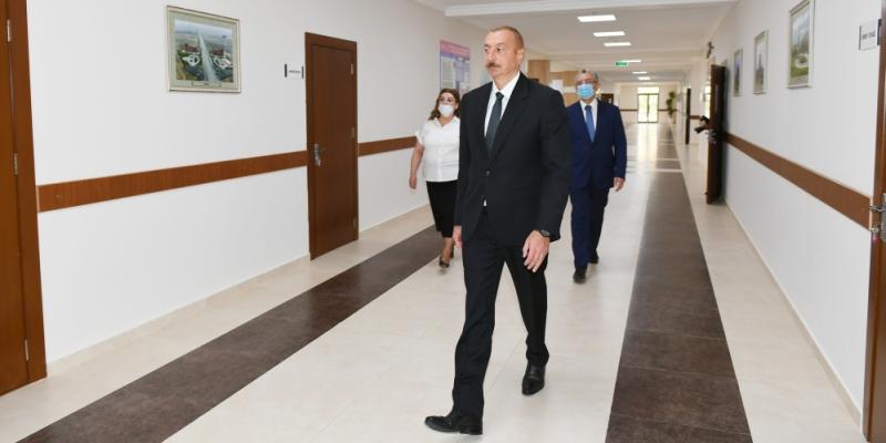 President Ilham Aliyev viewed renovation work carried out at school No. 251, inaugurated new block of the school 