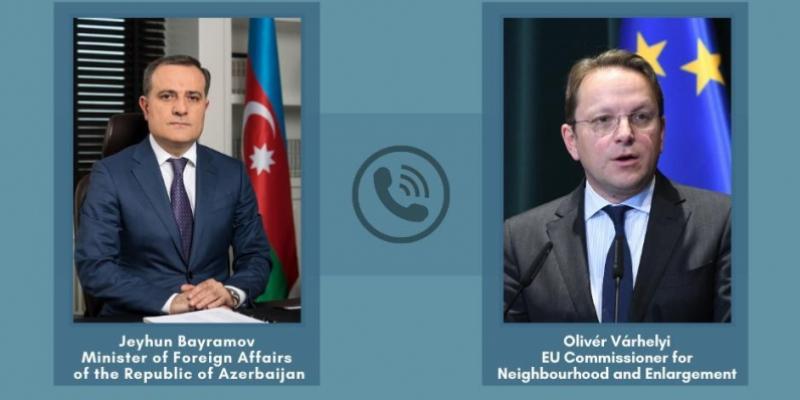 Azerbaijan, EU discuss strategic partnership over phone