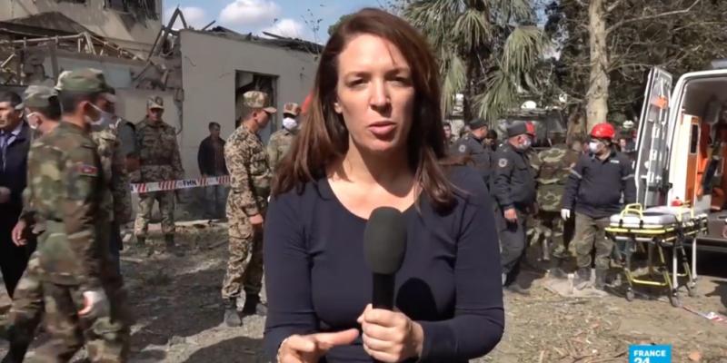 Телеканал France 24 распространил репортаж о ракетном обстреле Арменией Гянджи