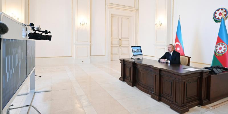 Президент Ильхам Алиев дал интервью генеральному директору медиагруппы «Международное информационное агентство «Россия сегодня» Дмитрию Киселеву для российского агентства РИА Новости