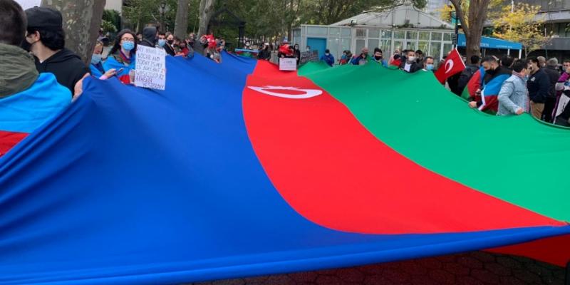 Перед штаб-квартирой ООН проведена акция в знак протеста против гянджинского террора