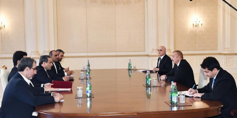 Президент Ильхам Алиев принял делегацию во главе со специальным представителем Президента Ирана 