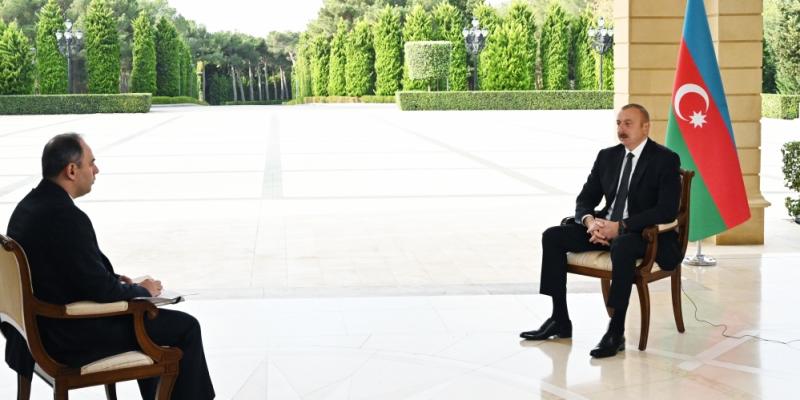 President Ilham Aliyev was interviewed by Russian Interfax agency 