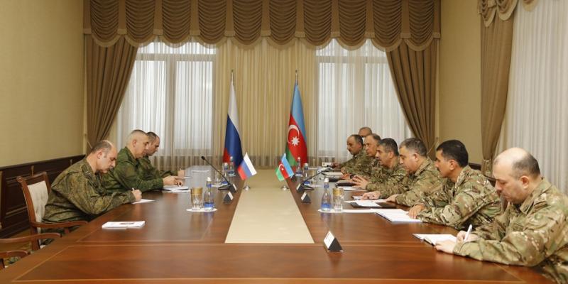 Azerbaijan Defense Minister meets with Commander of peacekeeping forces to be deployed in Nagorno-Karabakh region of Azerbaijan
