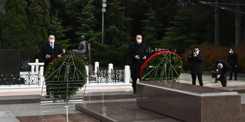 Официальный визит Президента Турции Реджепа Тайипа Эрдогана в Азербайджан. Посещение могилы общенационального лидера Гейдара Алиева