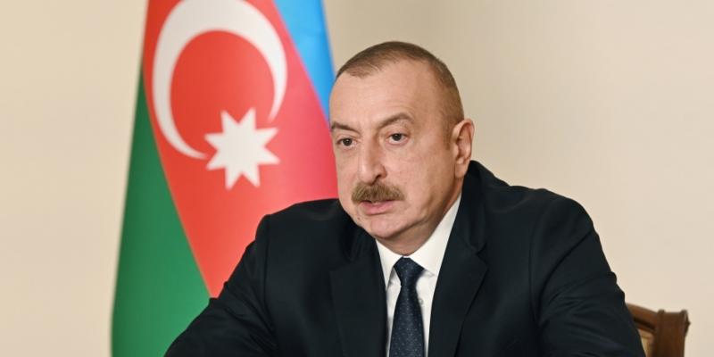 President Ilham Aliyev attended CIS Heads of State Council's session in video conference format
