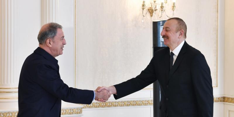 President Ilham Aliyev received delegation led by Turkish Minister of National Defense