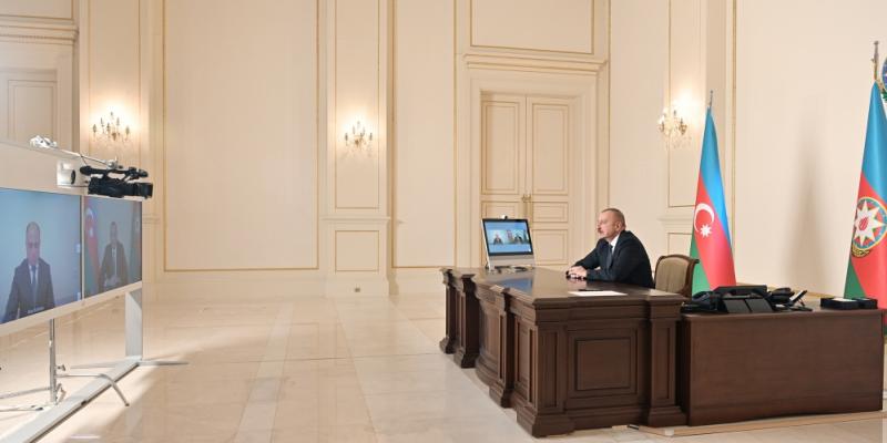 President Ilham Aliyev received in a video format Anar Karimov on his appointment as Minister of Culture