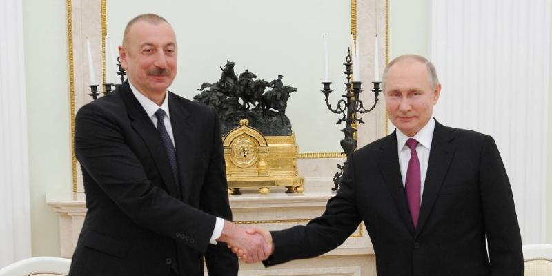 Состоялась двусторонняя встреча Президента Азербайджана Ильхама Алиева и Президента России Владимира Путина