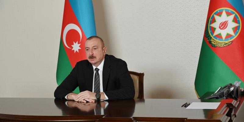 Президент Ильхам Алиев принял в видеоформате генерального секретаря Совета сотрудничества тюркоязычных государств Багдада Амреева 