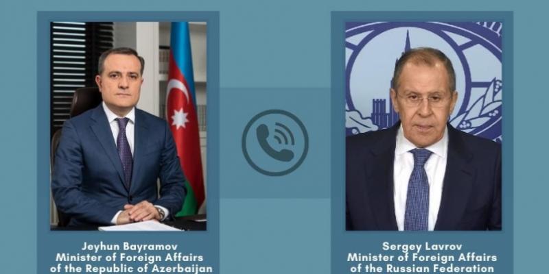 Состоялся телефонный разговор между министрами иностранных дел Азербайджана и России