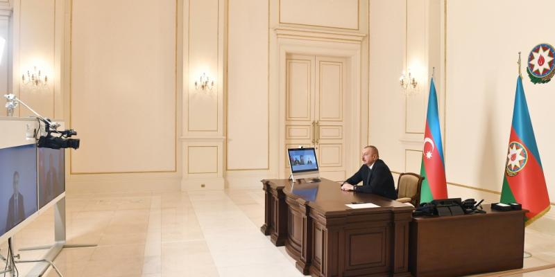 President Ilham Aliyev received Rashad Nabiyev in a video format on his appointment as Minister of Transport, Communications and High Technologies