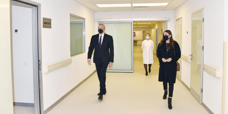 President Ilham Aliyev and first lady Mehriban Aliyeva inaugurated new building of Absheron District Central Hospital 
