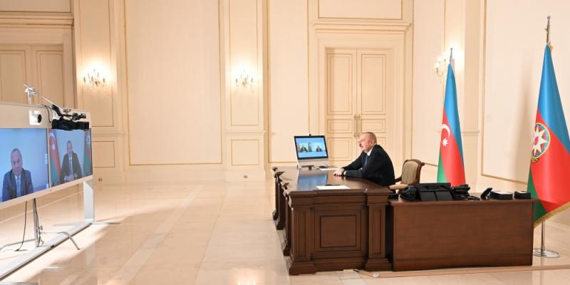 President Ilham Aliyev received in a video format president of US-based Foundation for Ethnic Understanding Marc Schneier