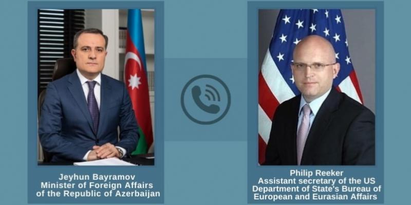 Azerbaijani FM, U.S. Acting Assistant Secretary of State for European and Eurasian Affairs hold phone talk