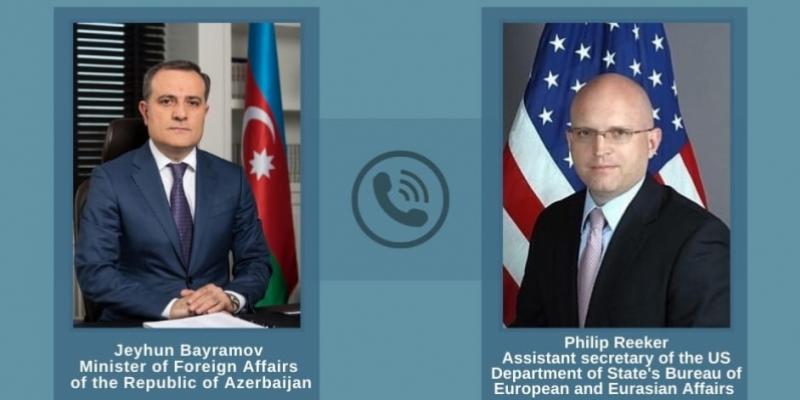 Состоялся телефонный разговор Джейхуна Байрамова с исполняющим обязанности помощника государственного секретаря США