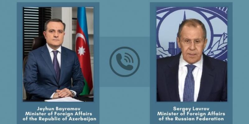 Состоялся телефонный разговор между министрами иностранных дел Азербайджана и России