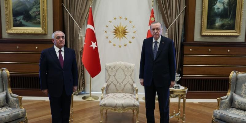 Prime Minister Ali Asadov meets with Turkish President Recep Tayyip Erdogan
