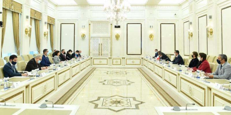 Председатель Милли Меджлиса Сахиба Гафарова встретилась с делегацией Национального собрания Франции