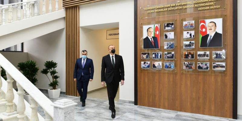 Президент Ильхам Алиев принял участие в открытии Шаганского реабилитационного пансионата  
