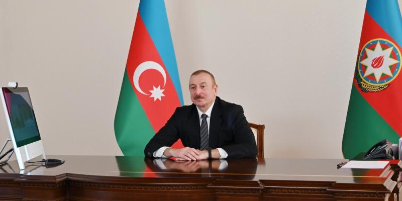 President Ilham Aliyev received in a video format delegation led by Chairman Joint Chiefs of Staff Committee of Pakistan