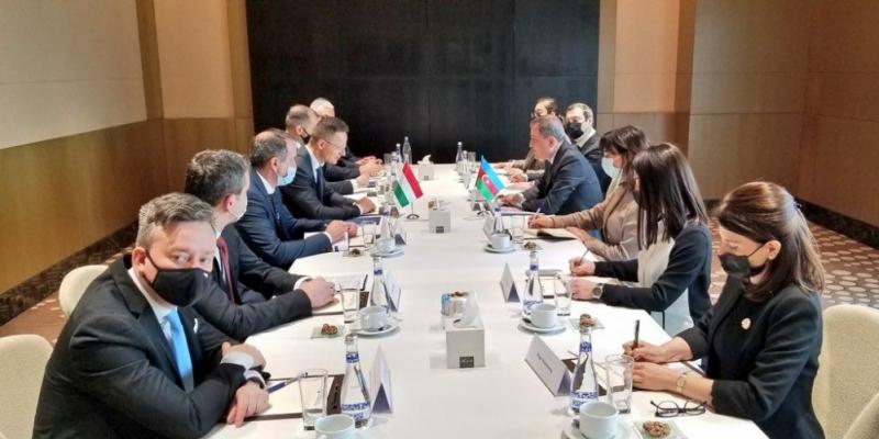 Azerbaijani FM meets with Hungarian counterpart