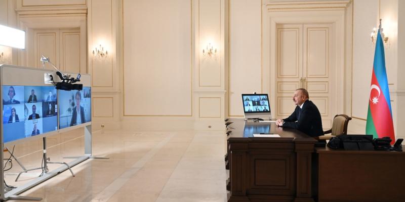 President Ilham Aliyev received in a video format new president of European Bank for Reconstruction and Development 
