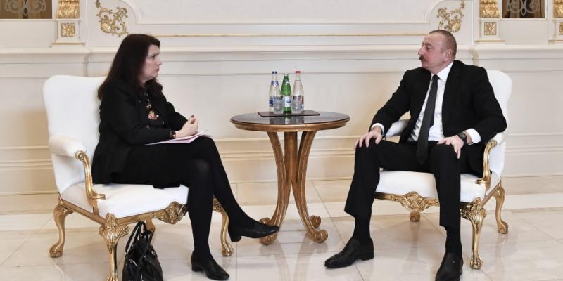 President Ilham Aliyev received delegation led by OSCE Chairperson-in-Office