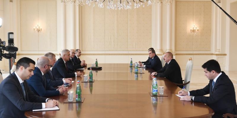 Президент Ильхам Алиев принял делегацию во главе с министром иностранных и европейских дел Словакии