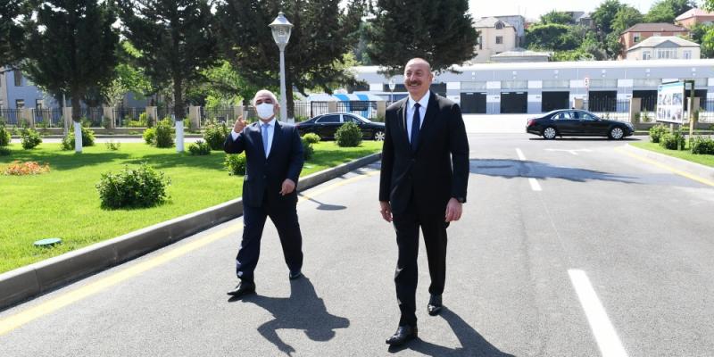 Президент Ильхам Алиев открыл реконструированную 110/35/6-киловольтную подстанцию «Бинагади»